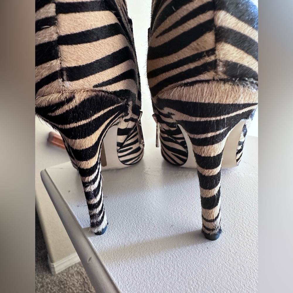 Sam Edelman Zebra Print Ankle Boots - Picture 8 of 10